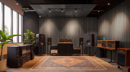 Umber Acoustic Wood Slat Panels