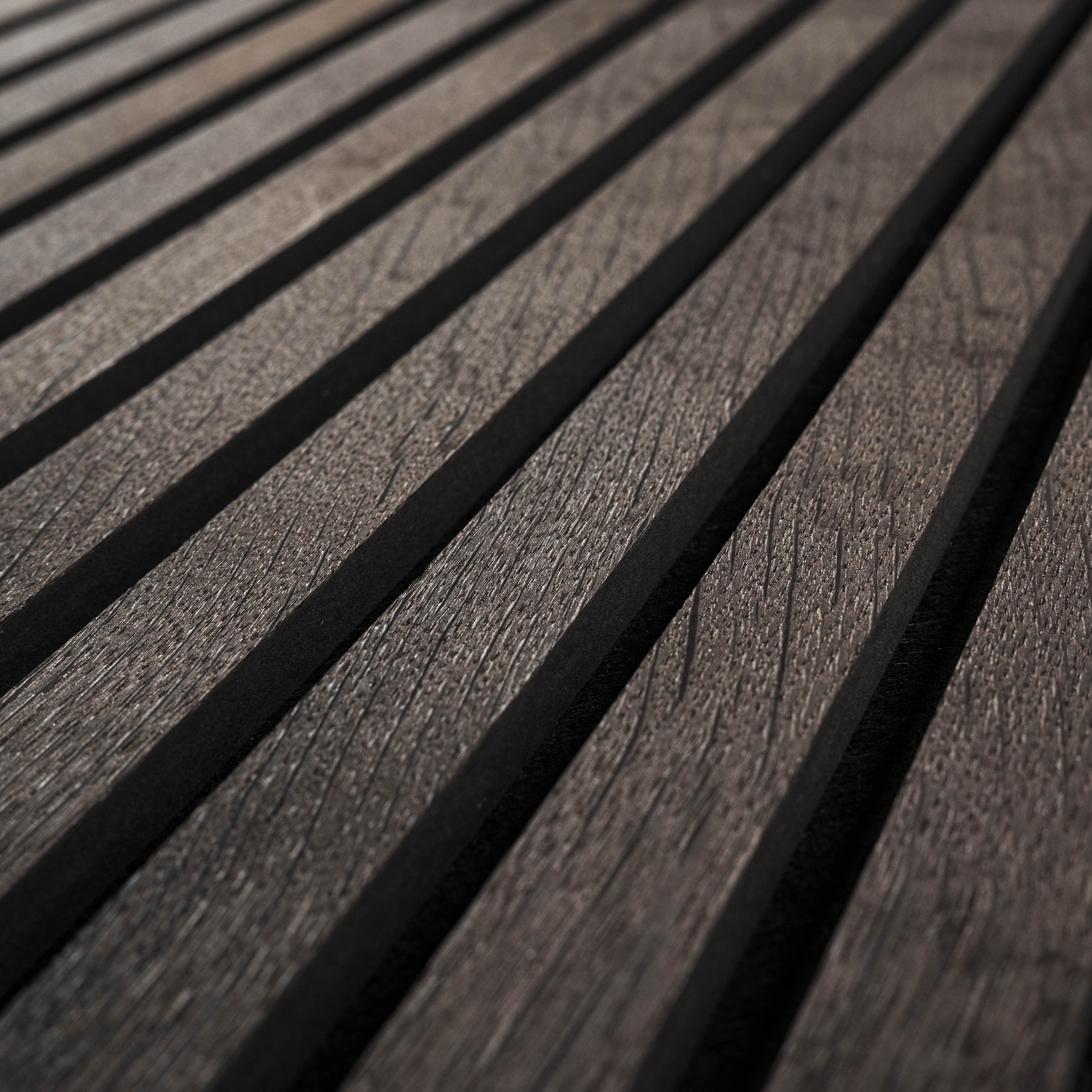 Umber Acoustic Wood Slat Panels