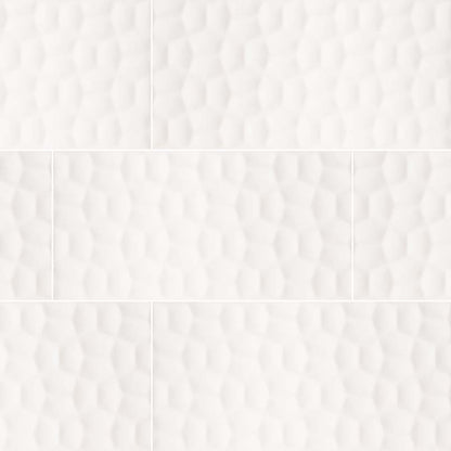 Adella Viso White 12x24 Satin