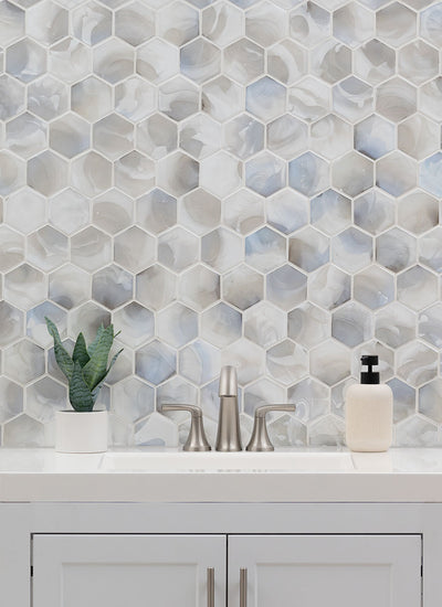 AKOYA PEARL 3" HEXAGON 6MM Mosaic - Shop at Home Craft Studio | Call 