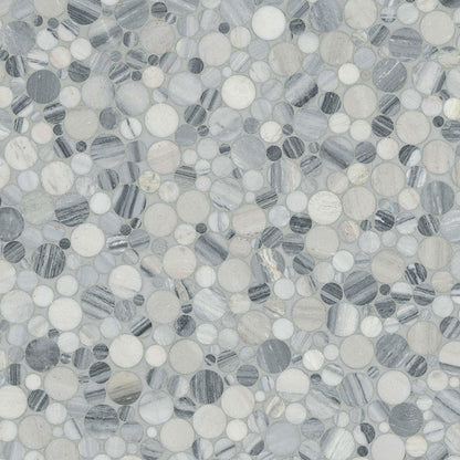 Alaska Gray Pebble Polished 10mm