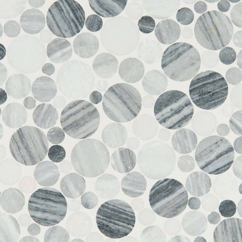 Alaska Gray Pebbles Mesh Backed