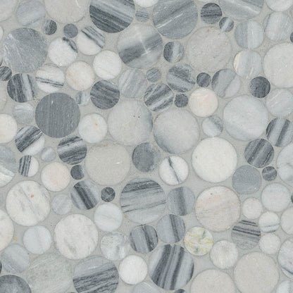 Alaska Gray Pebble Polished 10mm