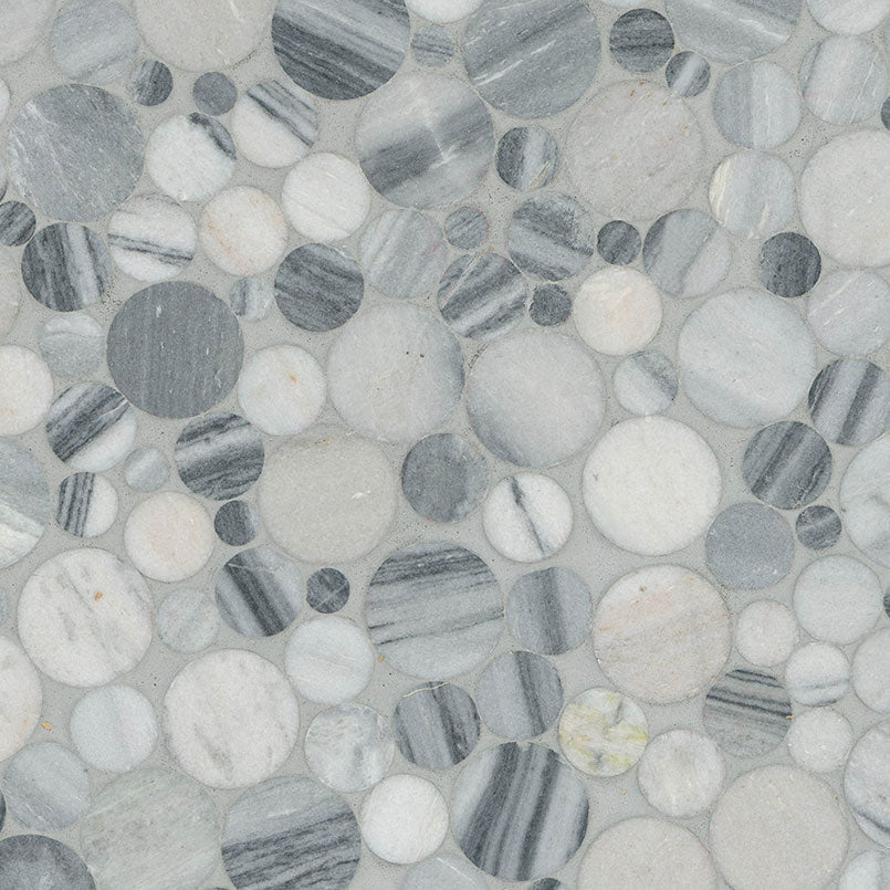 Alaska Gray Pebble Polished 10mm