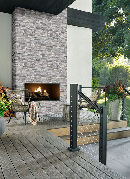 RockMount™ Stacked Stone Panels - Alaska Gray