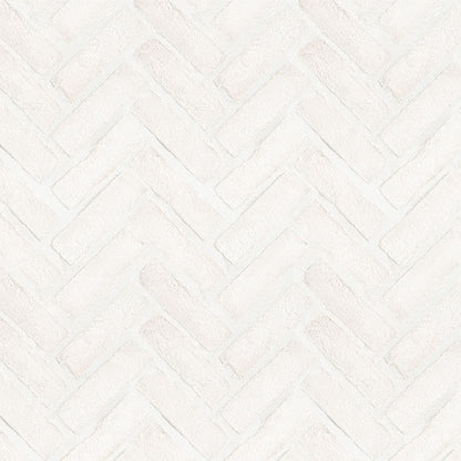 Alpine White Clay Brick Herringbone 2.25x7.5