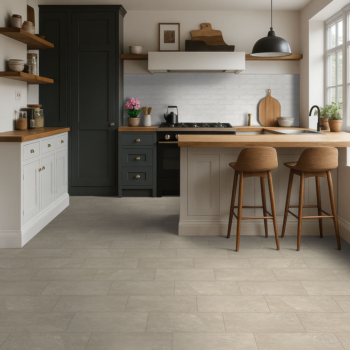 Alpine White Clay Brick 2.25x7.5