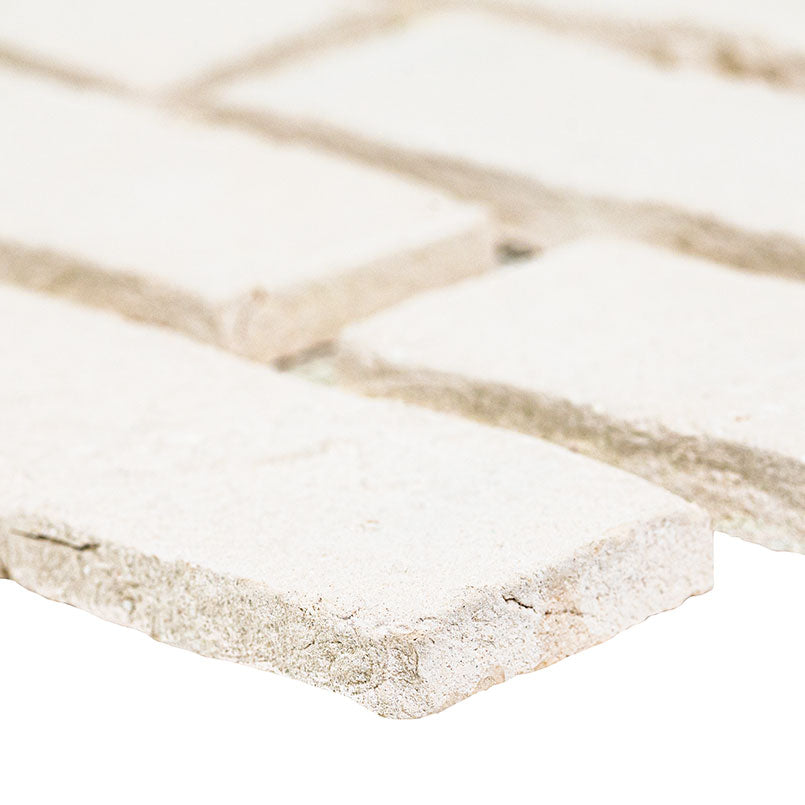 Alpine White Clay Brick 2.25x7.5