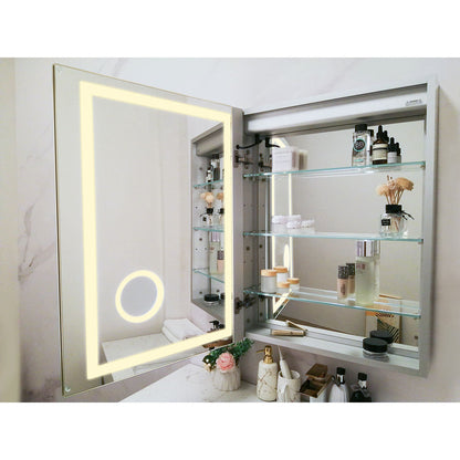20" LED Ana Medicine Cabinet (Surface Mount/Recessed) (Left Hinge)