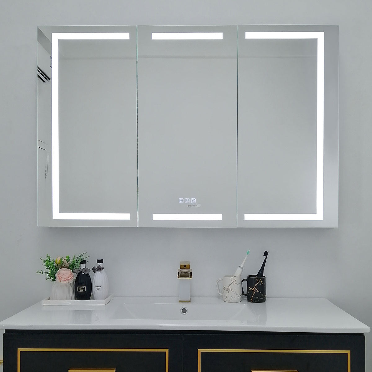 72" LED Ana Medicine Cabinet (Surface Mount/Recessed)