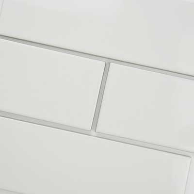 Antique White Glazed Handcrafted 4x12