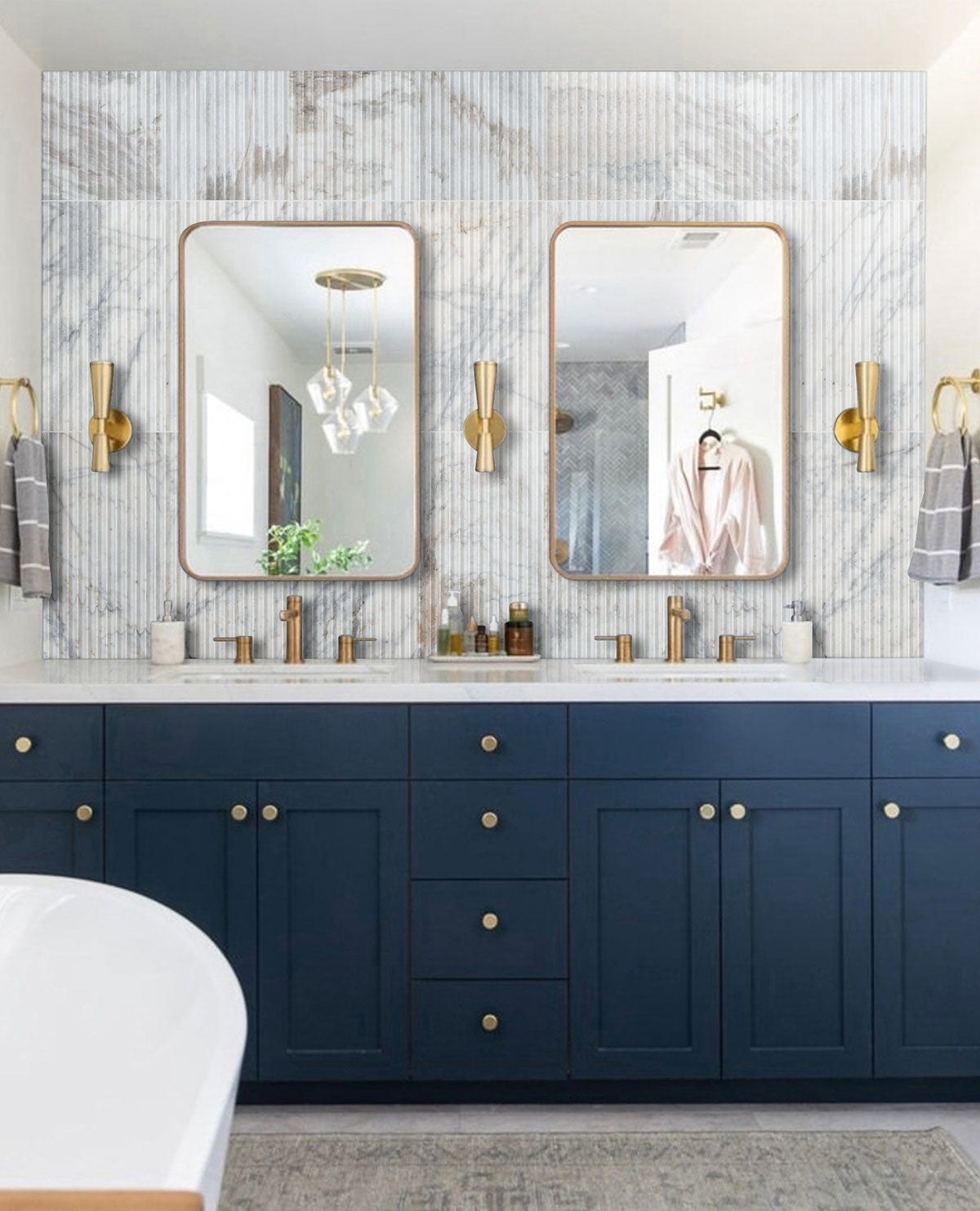 Arabescato Venato Valentino Fluto 12x24 Honed