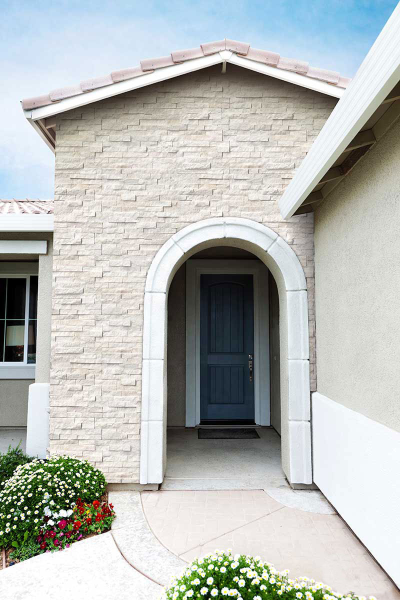 RockMount™ Stacked Stone Panels - Arctic White
