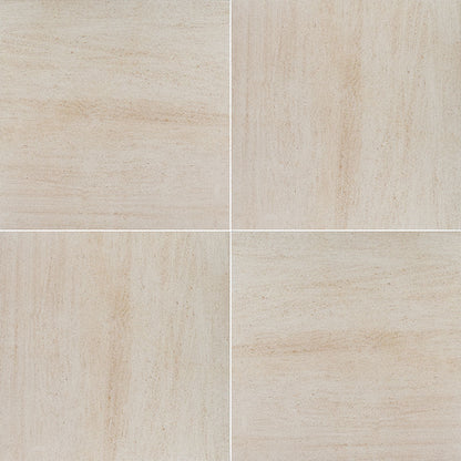 Livingstyle Beige 18x36 porcelain tile pavers with soft beige tones and subtle pattern, ideal for indoor/outdoor designs.