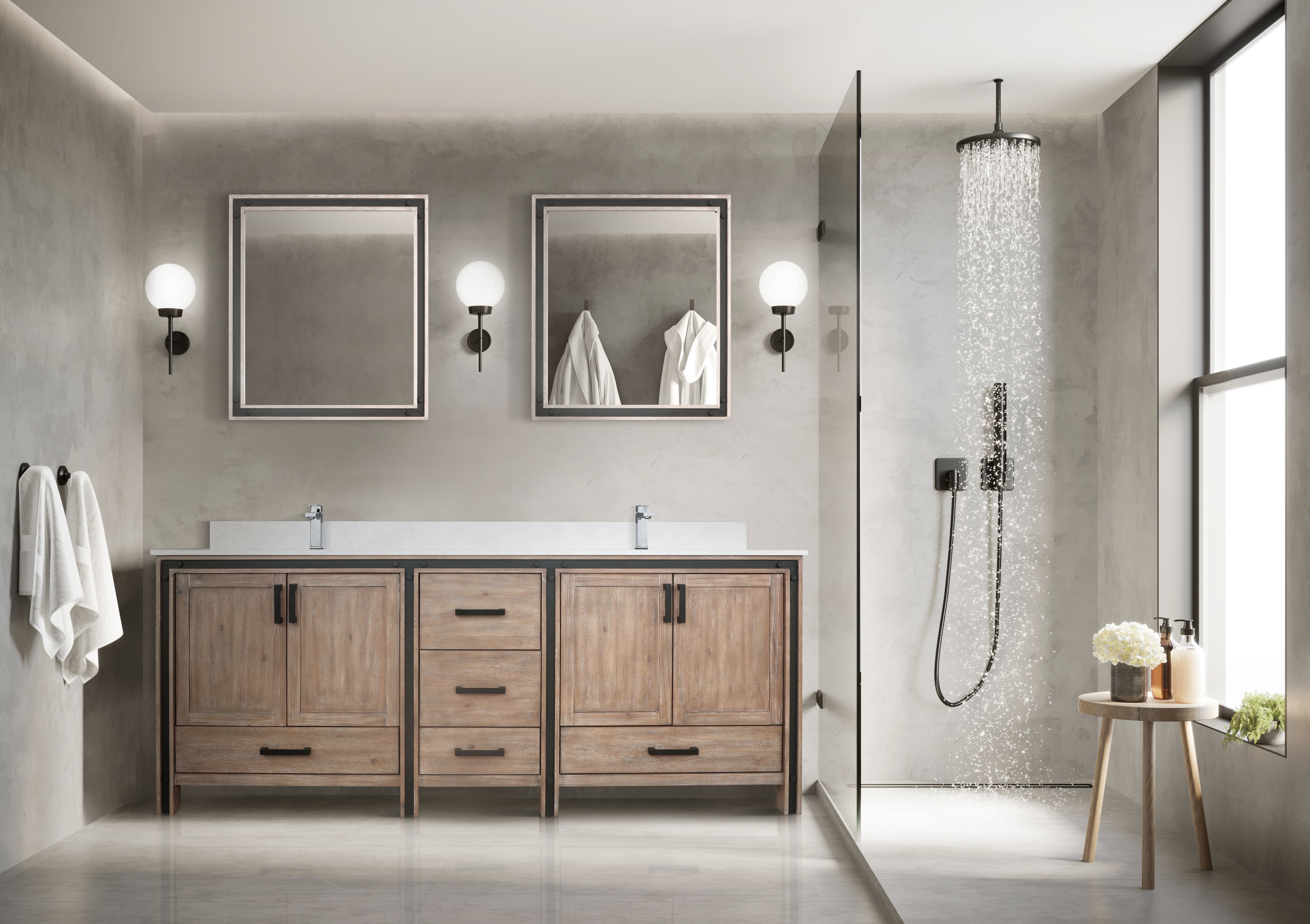 Ziva 80" x 22" Double Bath Vanity