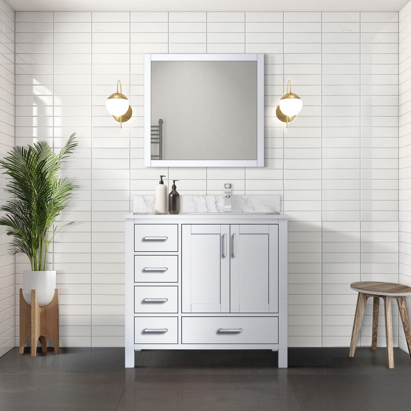 Jacques 36" x 22" Right Offset Bath Vanity