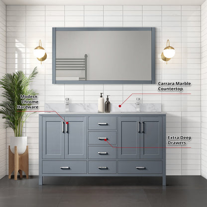 Jacques 60" x 22" Double Bath Vanity