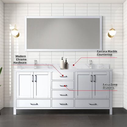 Jacques 72" x 22" Double Bath Vanity