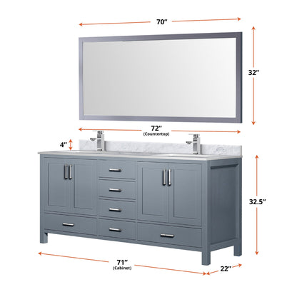 Jacques 72" x 22" Double Bath Vanity