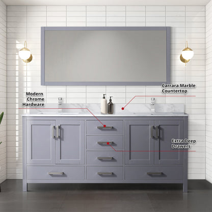 Jacques 72" x 22" Double Bath Vanity