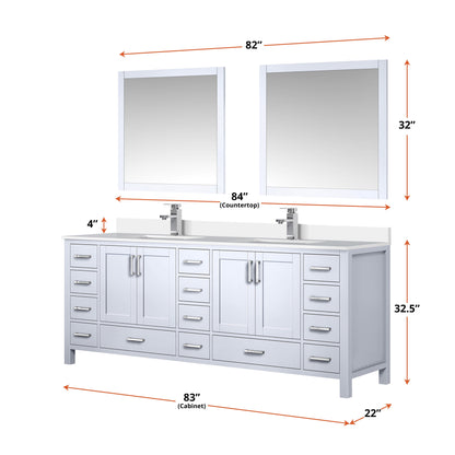 Jacques 84" x 22" Double Bath Vanity