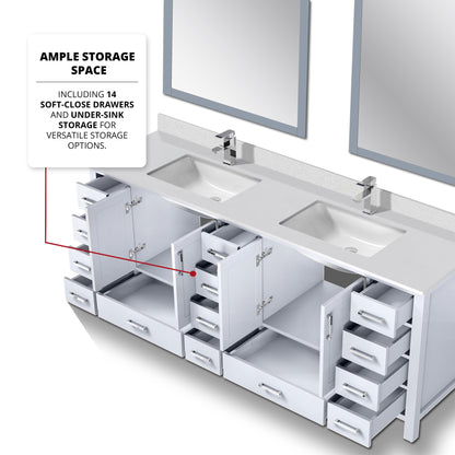 Jacques 84" x 22" Double Bath Vanity