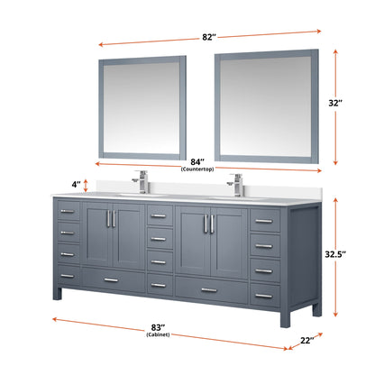 Jacques 84" x 22" Double Bath Vanity