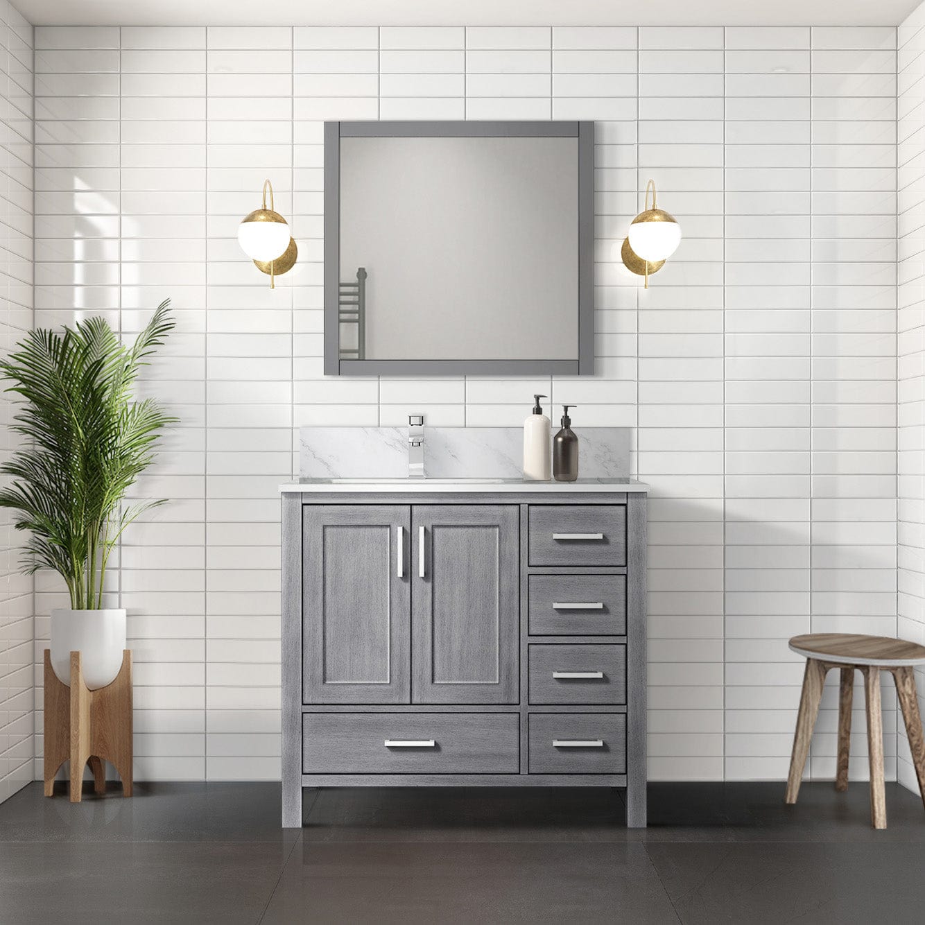 Jacques 36" x 22" Left Offset Bath Vanity