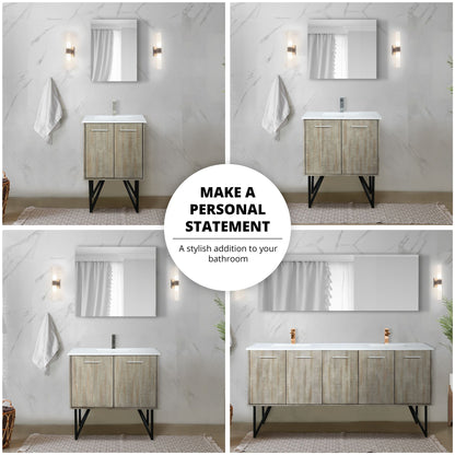 Lancy  60" x 20" Rustic Acacia Double Bath Vanity