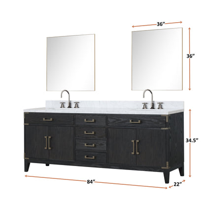 Laurel 84" x 22" Double Bath Vanity