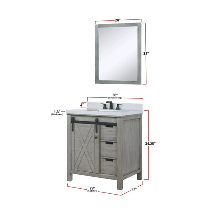 Marsyas 30" x 22" Single Bath Vanity
