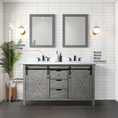 Marsyas 60" x 22" Double Bath Vanity