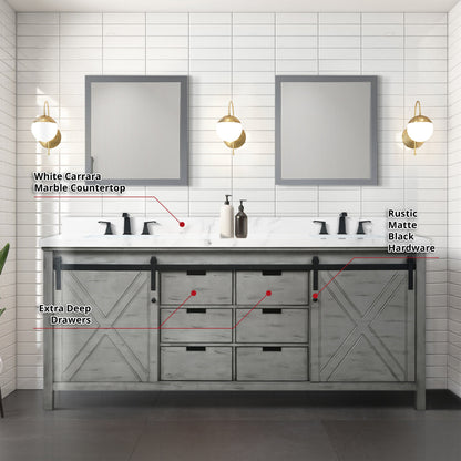 Marsyas 80" x 22" Double Bath Vanity