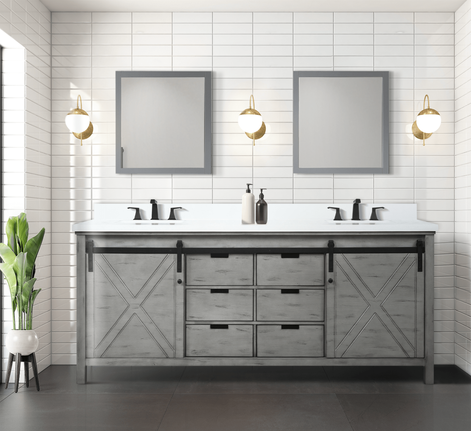 Marsyas 84" x 22" Double Bath Vanity
