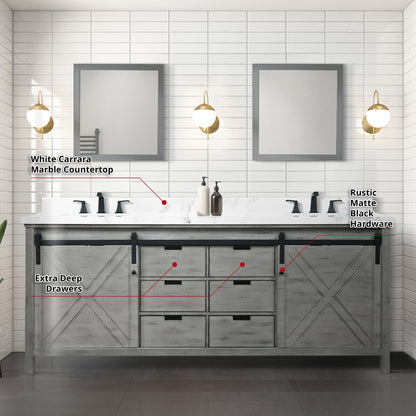 Marsyas 84" x 22" Double Bath Vanity