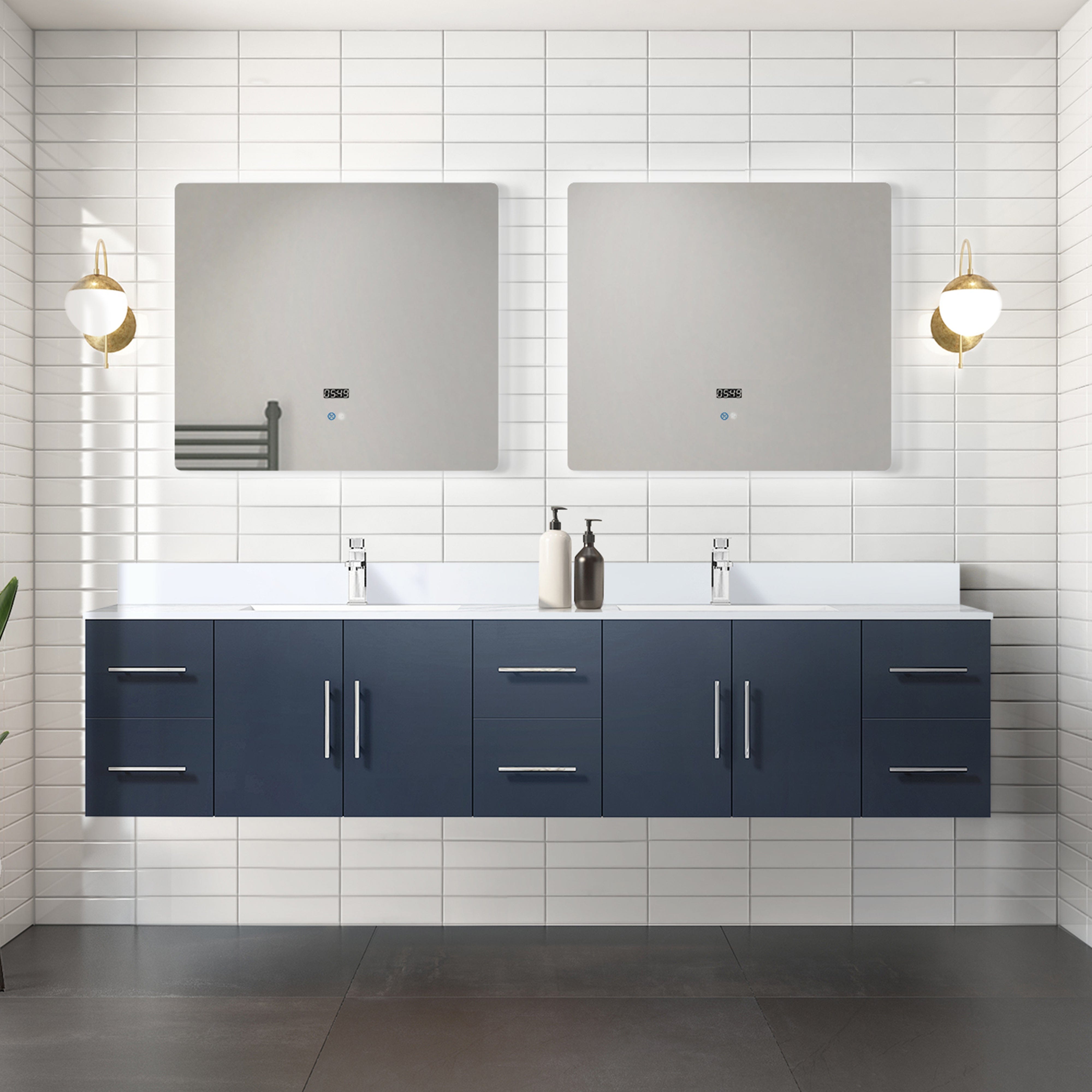 Geneva  84" x 22" Double Bath Vanity