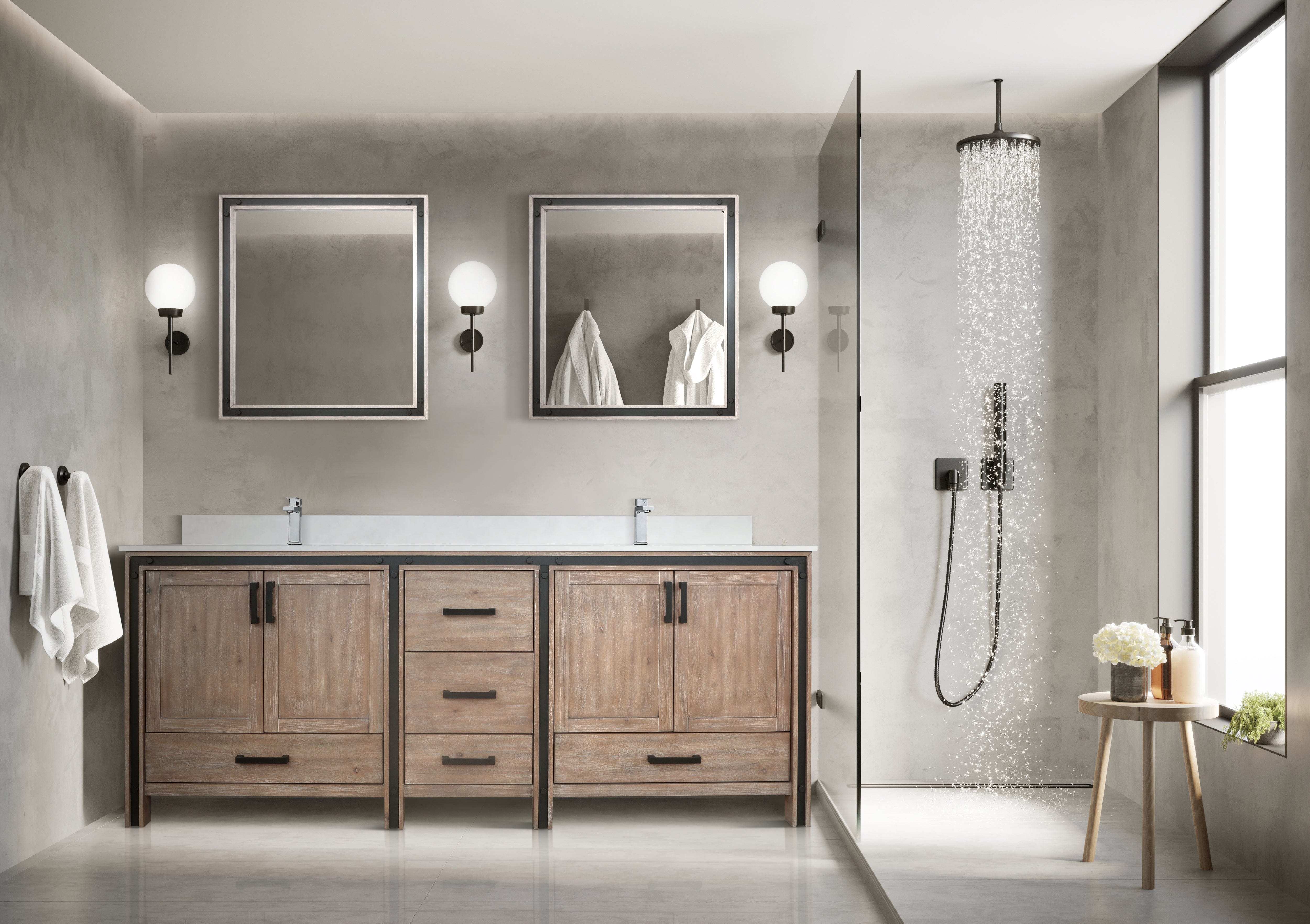 Ziva 84" x 22" Double Bath Vanity