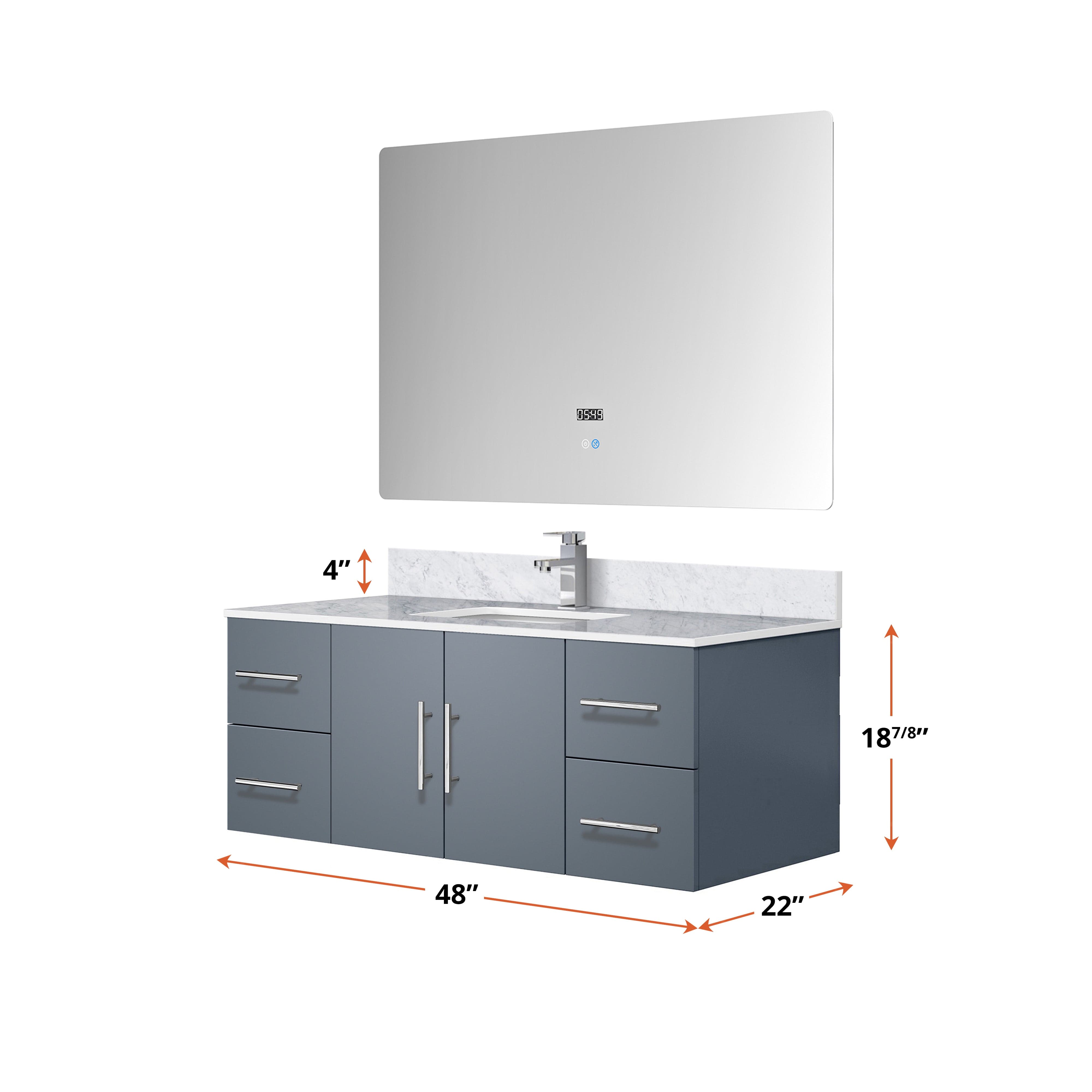 Geneva  48" x 22" Bath Vanity
