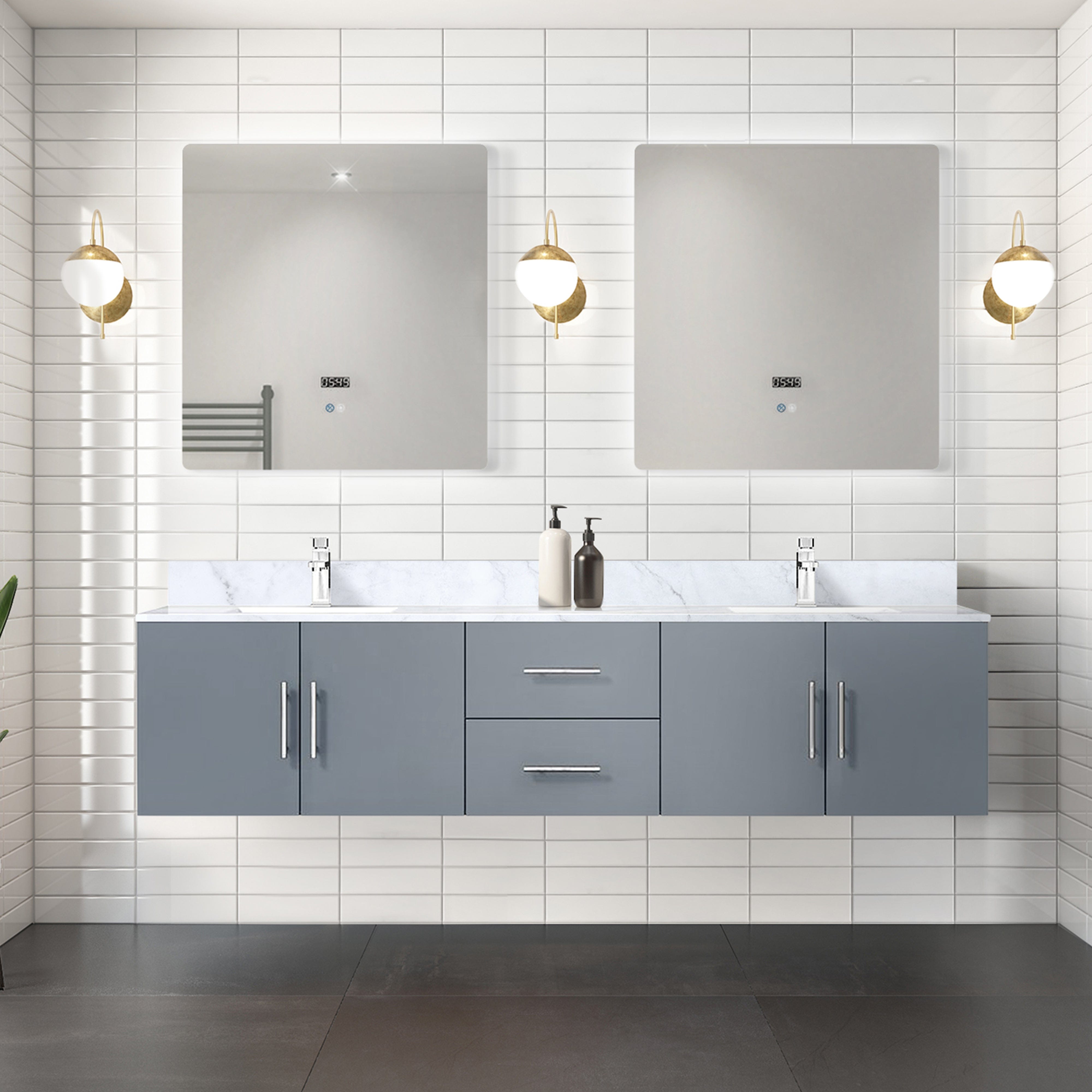 Geneva  80" x 22" Double Bath Vanity