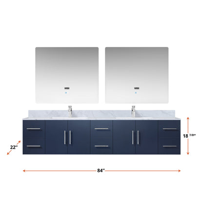 Geneva  84" x 22" Double Bath Vanity
