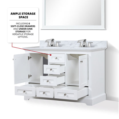 Dukes 48" x 22" Double Bath Vanity
