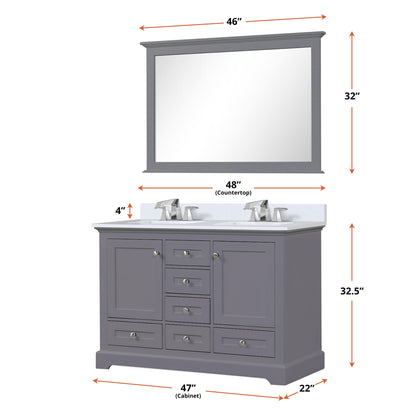 Dukes 48" x 22" Double Bath Vanity