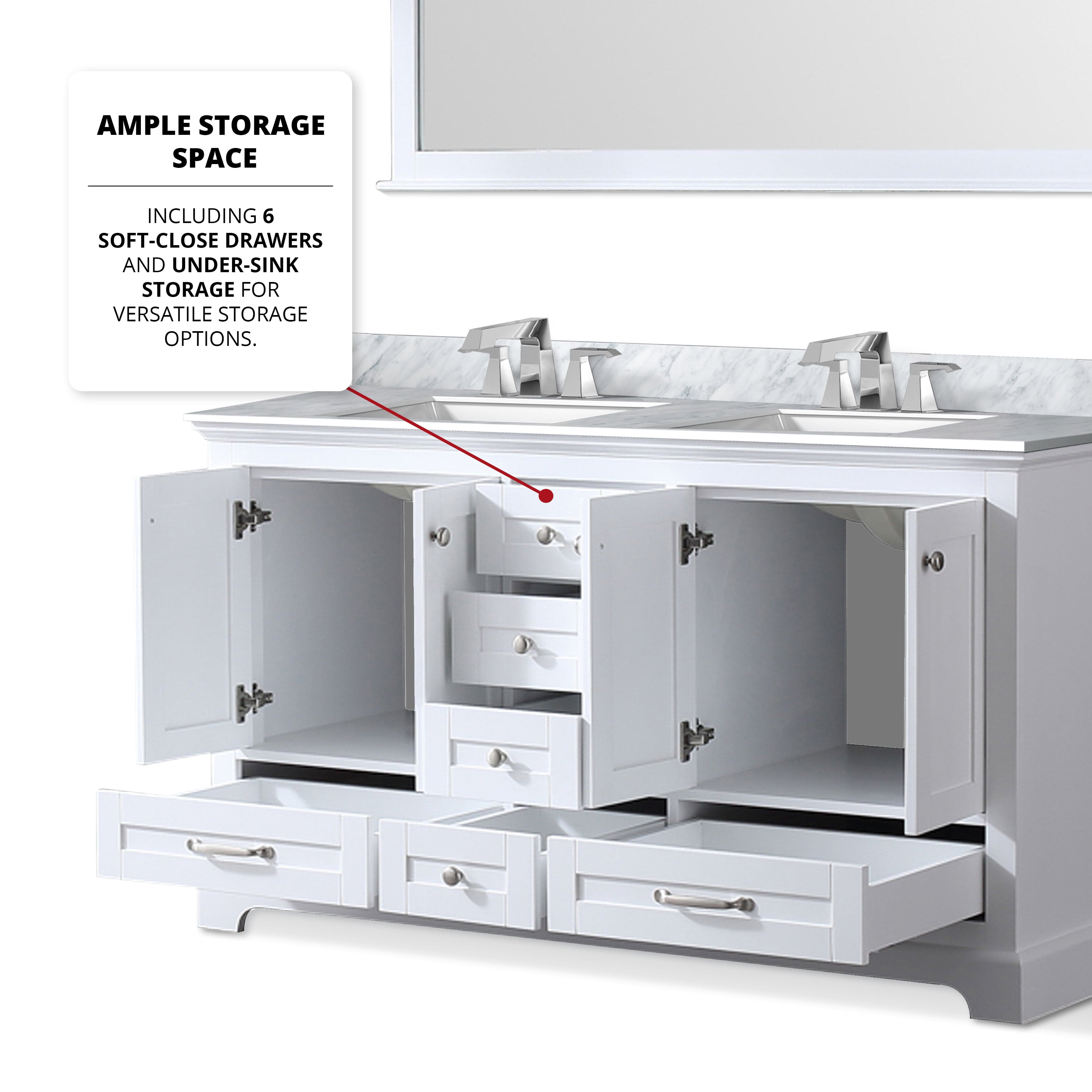 Dukes 60" x 22" Double Bath Vanity