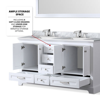 Dukes 60" x 22" Double Bath Vanity