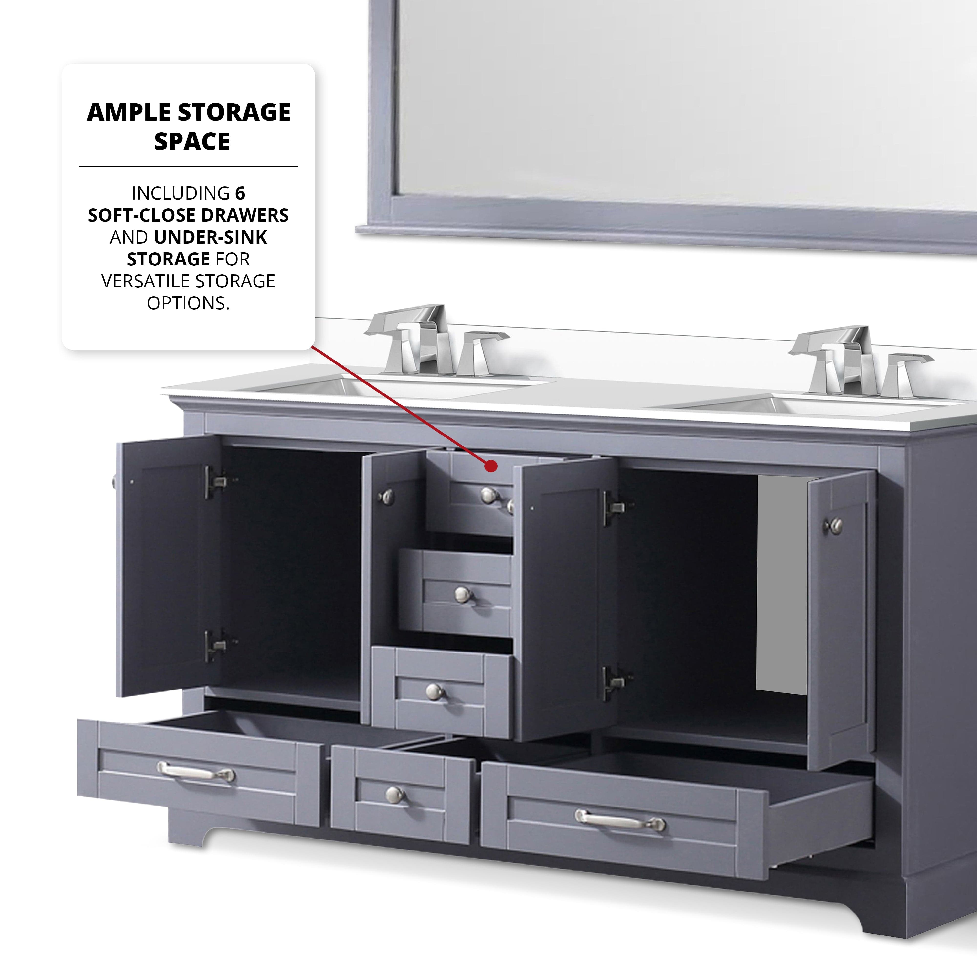 Dukes 60" x 22" Double Bath Vanity