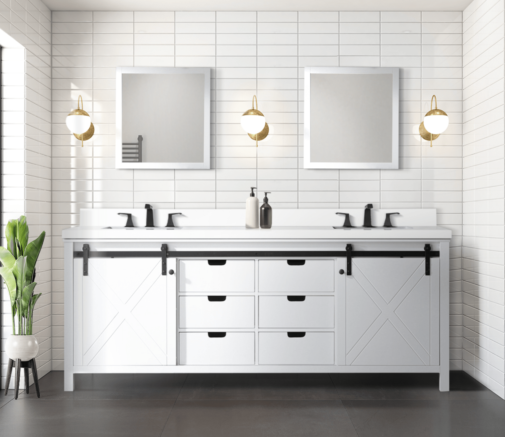 Marsyas 80" x 22" Double Bath Vanity