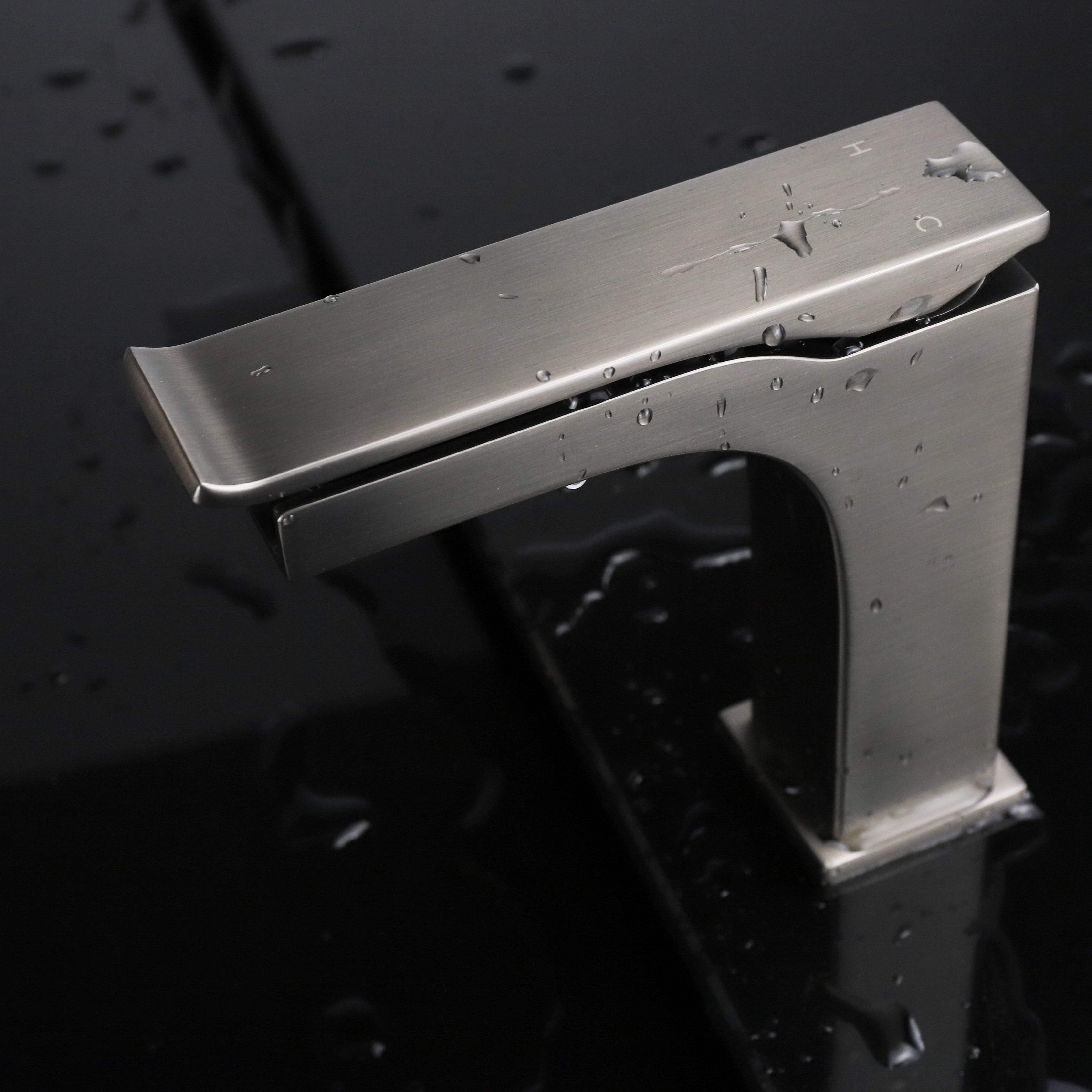 Balzani Brass Single Hole Waterfall Bathroom Faucet
