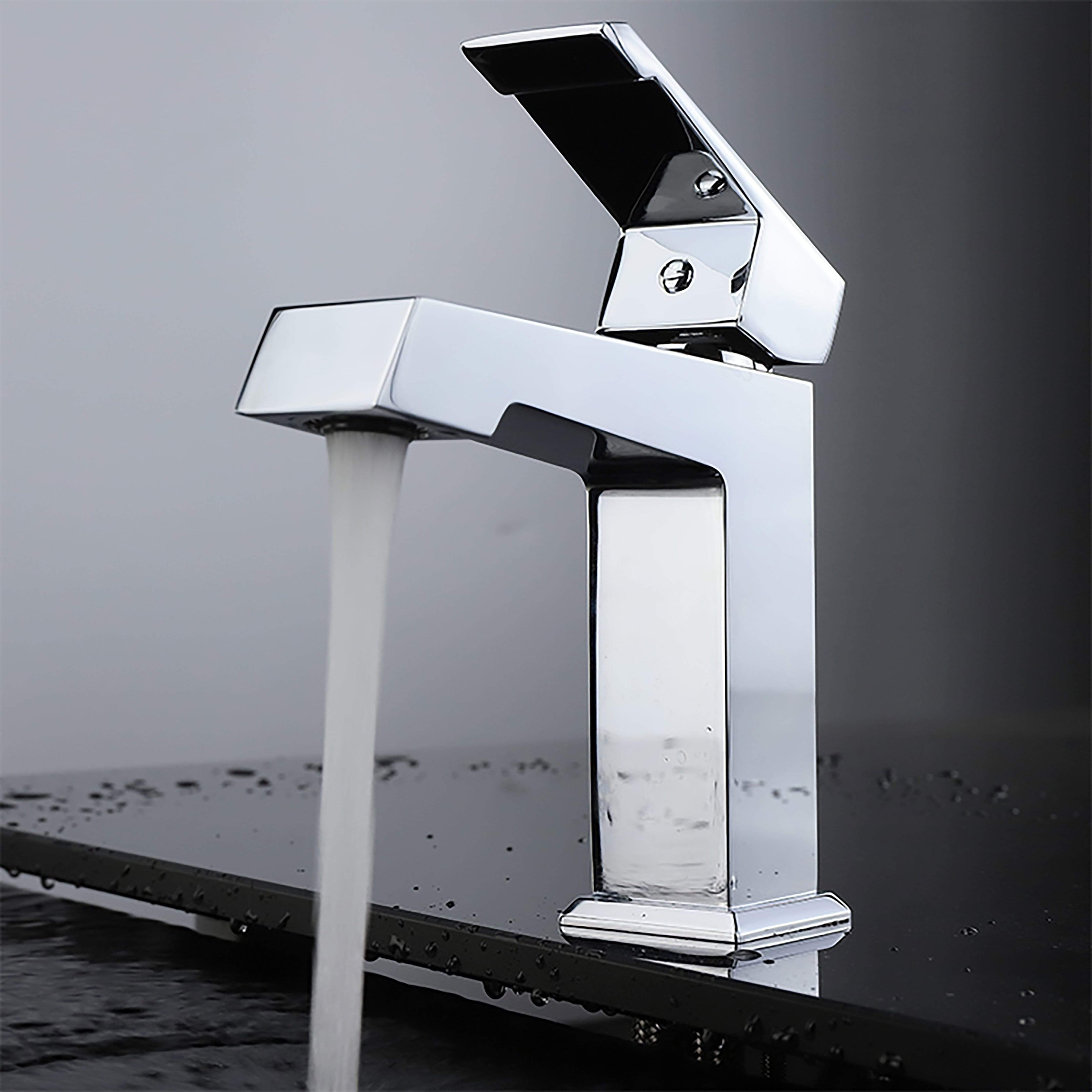 Labaro Single Hole Brass Bathroom Faucet