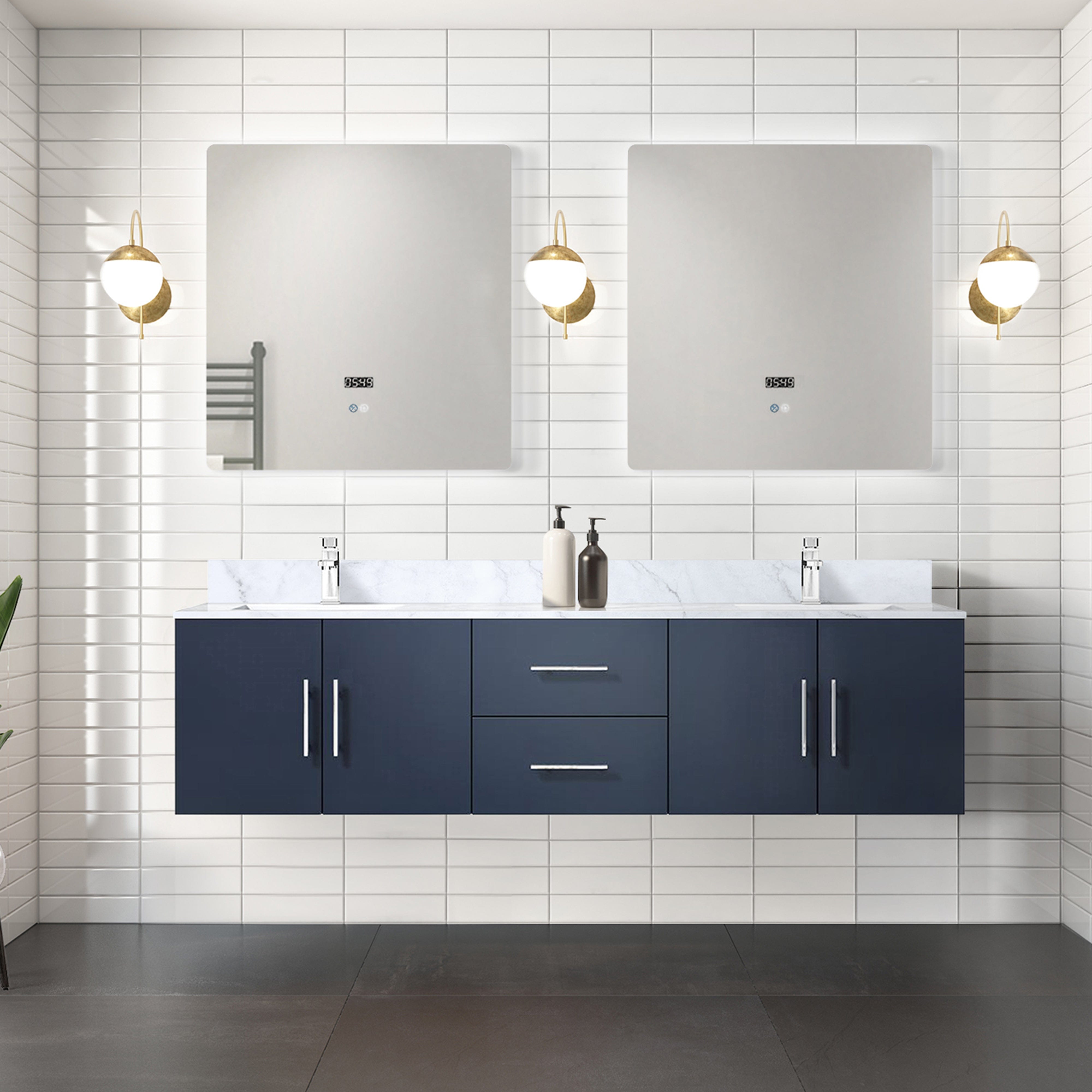 Geneva  72" x 22" Double Bath Vanity