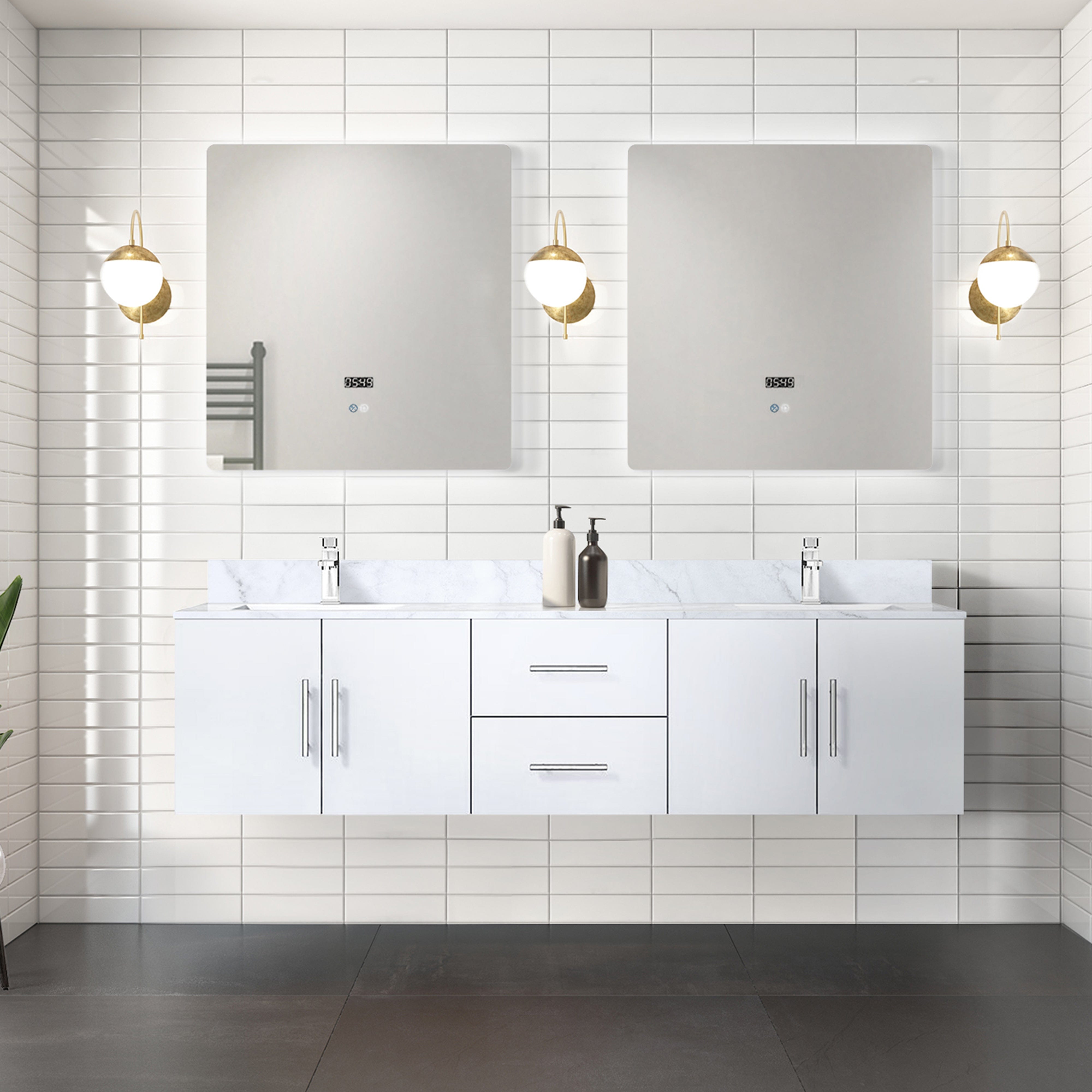 Geneva  72" x 22" Double Bath Vanity